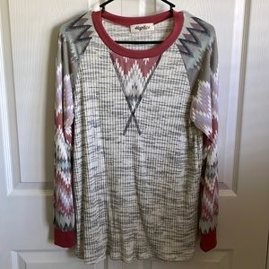 Long sleeve patterned shirt